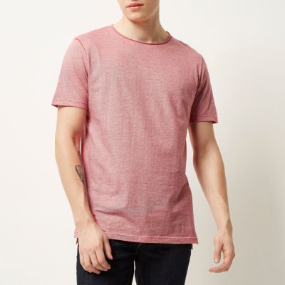 Red stripe short sleeve t-shirt